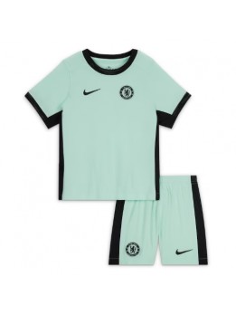 Otroški Nogometna dresi replika Chelsea Tretji 2023-24 Kratek rokav (+ hlače)